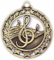 2-1/2" Music Medallion