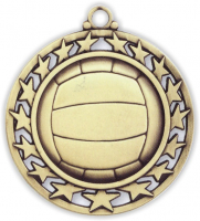 2-1/2" Volleyball Medallion
