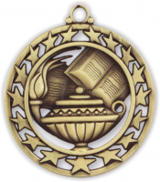 2-1/2" Lamp of Knowledge Medallion