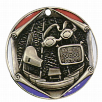 2" Swimming Medallion