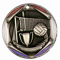 2" Volleyball Medallion