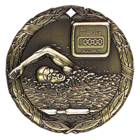2" Swimming Medallion