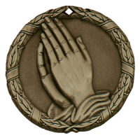 2" Praying Hands Medallion