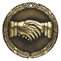 2" Hand Shake Medallion