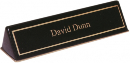 Black Nameplate