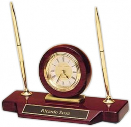 4-1/2" x 9" Pen Set w/Clock