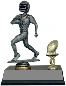 Bobble Head Trophy w/Trim - Football