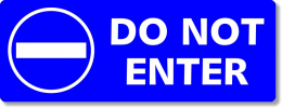 Do-Not-Enter Sign