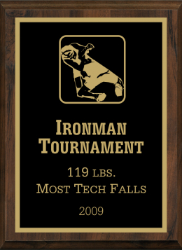 Wrestling Plaque - DP