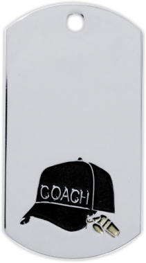 Coach Dog Tag Medal