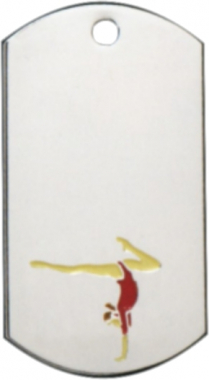 Gymnastics Dog Tag Medal
