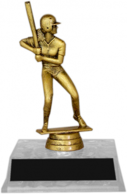 7-inch Female Batter "Competitor" Trophy
