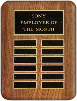  9" x 12", 12-plate Plaque