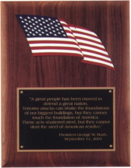 8" x 10-1/2" Plaque