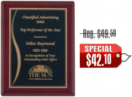 7" x 9" Plaque
