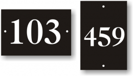 2" x 3" Numbered Door Sign