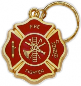 1-3/4" Fire Fighter Keyring