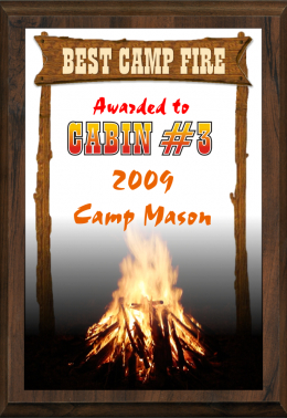 5" x 7" Best Camp Fire Plaque