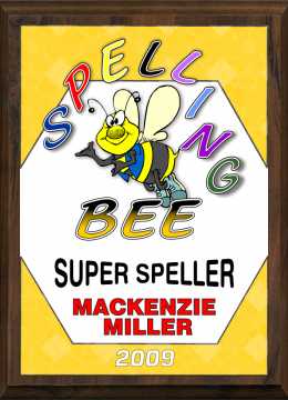 6" x 8" Spelling Bee Plaque