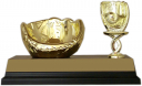 Baseball Glove Baseball Holder Trophy - BBG63 - BBG63