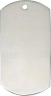 Blank Dog Tag Key Ring - DT39000-KR