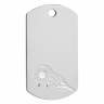 Lacrosse Dog Tag Key Ring - DT39562-KR