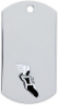 Track Dog Tag Key Ring - DT39609-KR