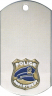 Police Dog Tag Key Ring - DT39618-KR