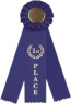 Rosette with  3 Ribbons - I3RBS