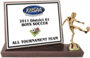 5x7-inch "KHSAA Soccer Billboard" Trophy  - BCFS7-KHSAA-SO - BCFS7-KHSAA-SO
