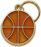 1-3/4" Basketball Keyring - S08