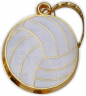 1-3/4" Volleyball Keyring - S11
