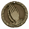 2" Praying Hands Medallion - XR-277-NR