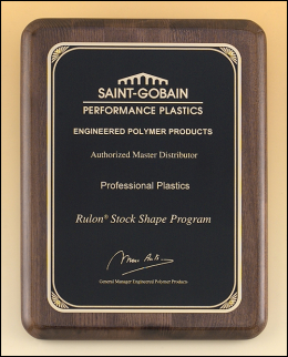 Sunburst Walnut Plaque - P4120-22