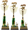 Pinewood Derby Racing Flag w/Trim Trophy Package - 5088CT-PACK