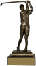 9" Female Golfer Prestige Trophy - FM34-GOF