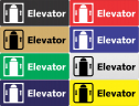 xxxElevator Plastic Sign