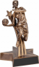 6-1/2" Basketball Female Superstar Resin - RST304