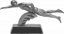 Swimmer Male Pewter Resin - 50612-S